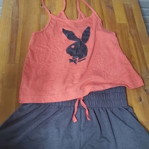 PlayBoy Pajamas Set, Size Medium